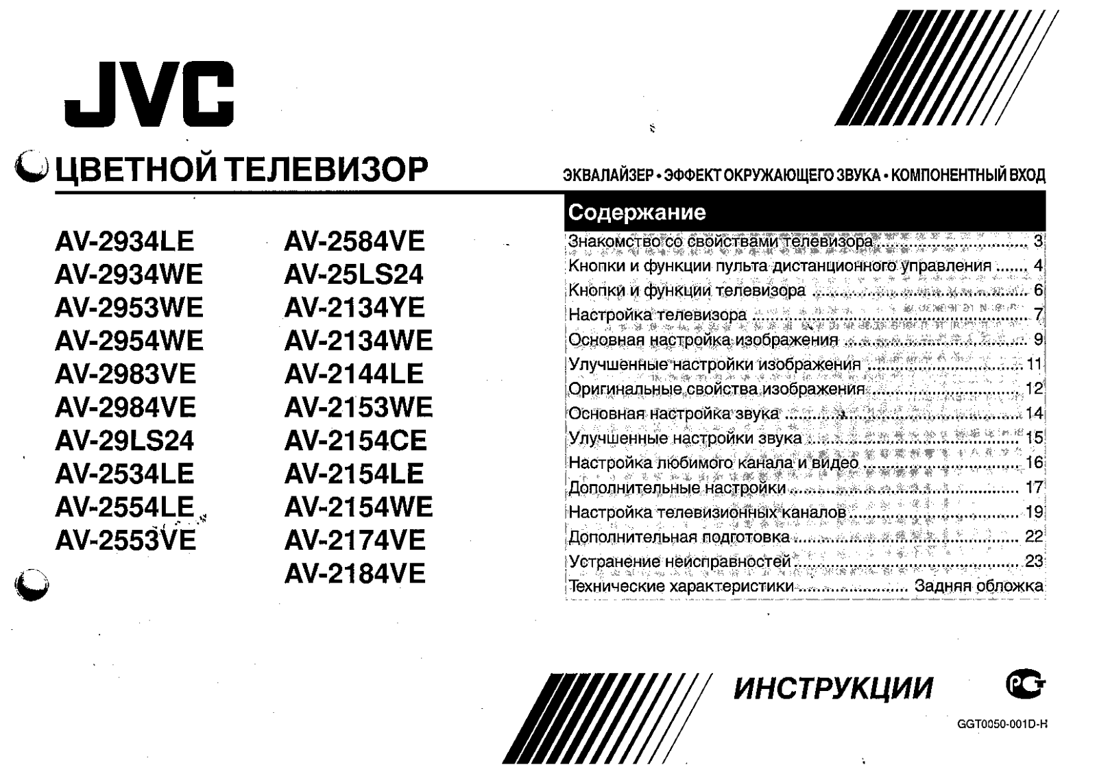 Jvc AV-25LS24 User Manual