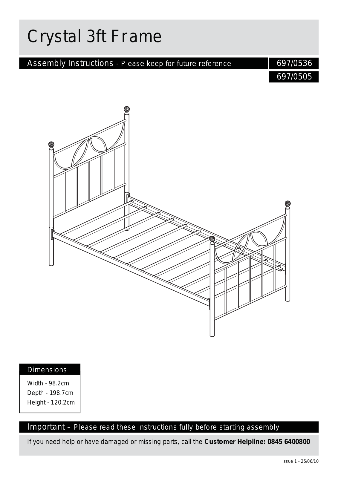 Argos HD-2334S ASSEMBLY INSTRUCTIONS