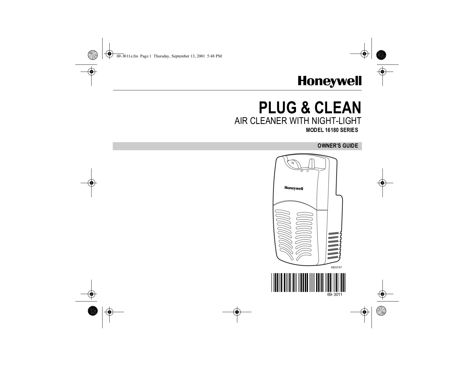 Honeywell 16100 Owner's Manual