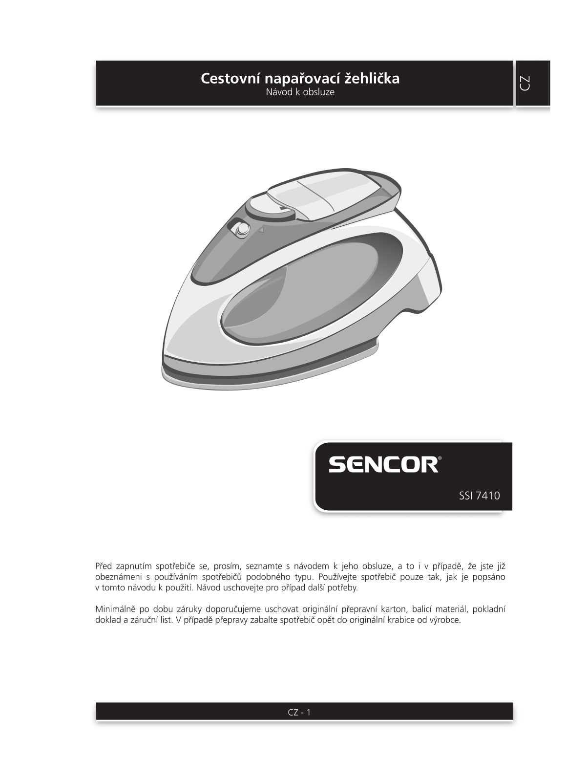 Sencor SSI 7410GR User Manual