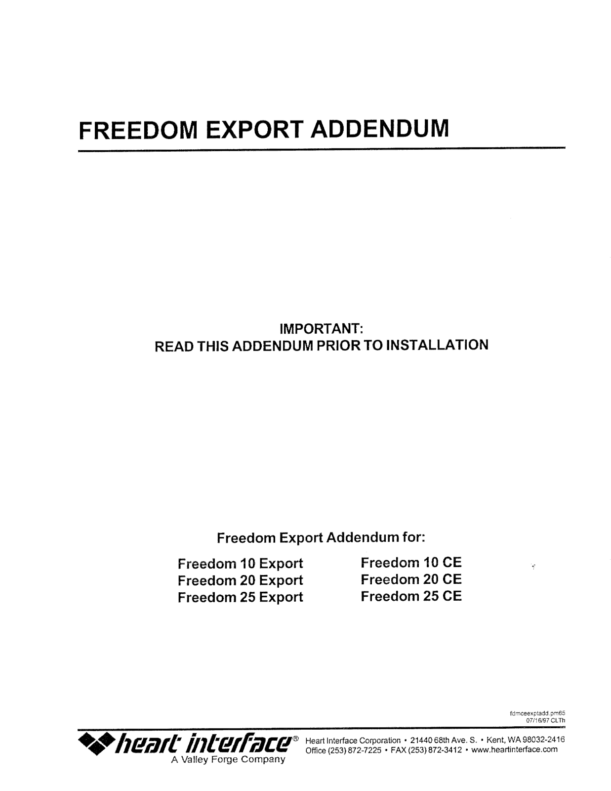 Xantrex Freedom Export User Guide