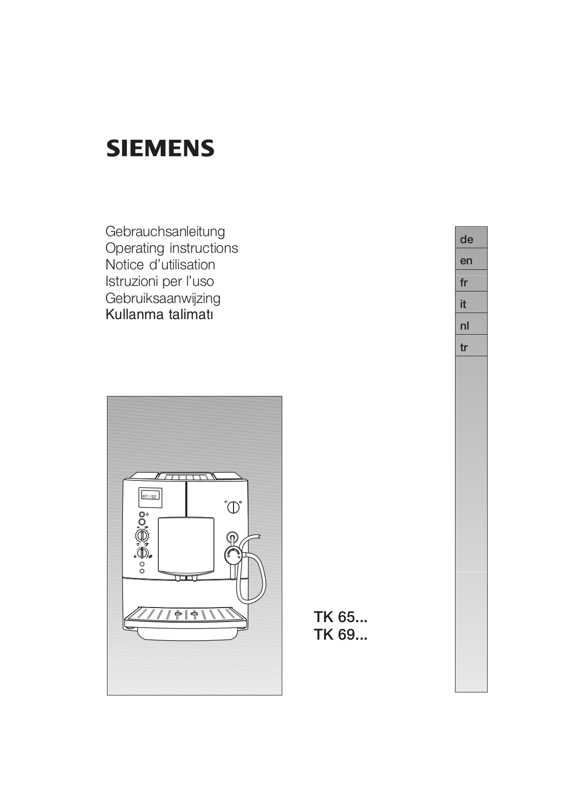 Siemens TK 69009 User Manual