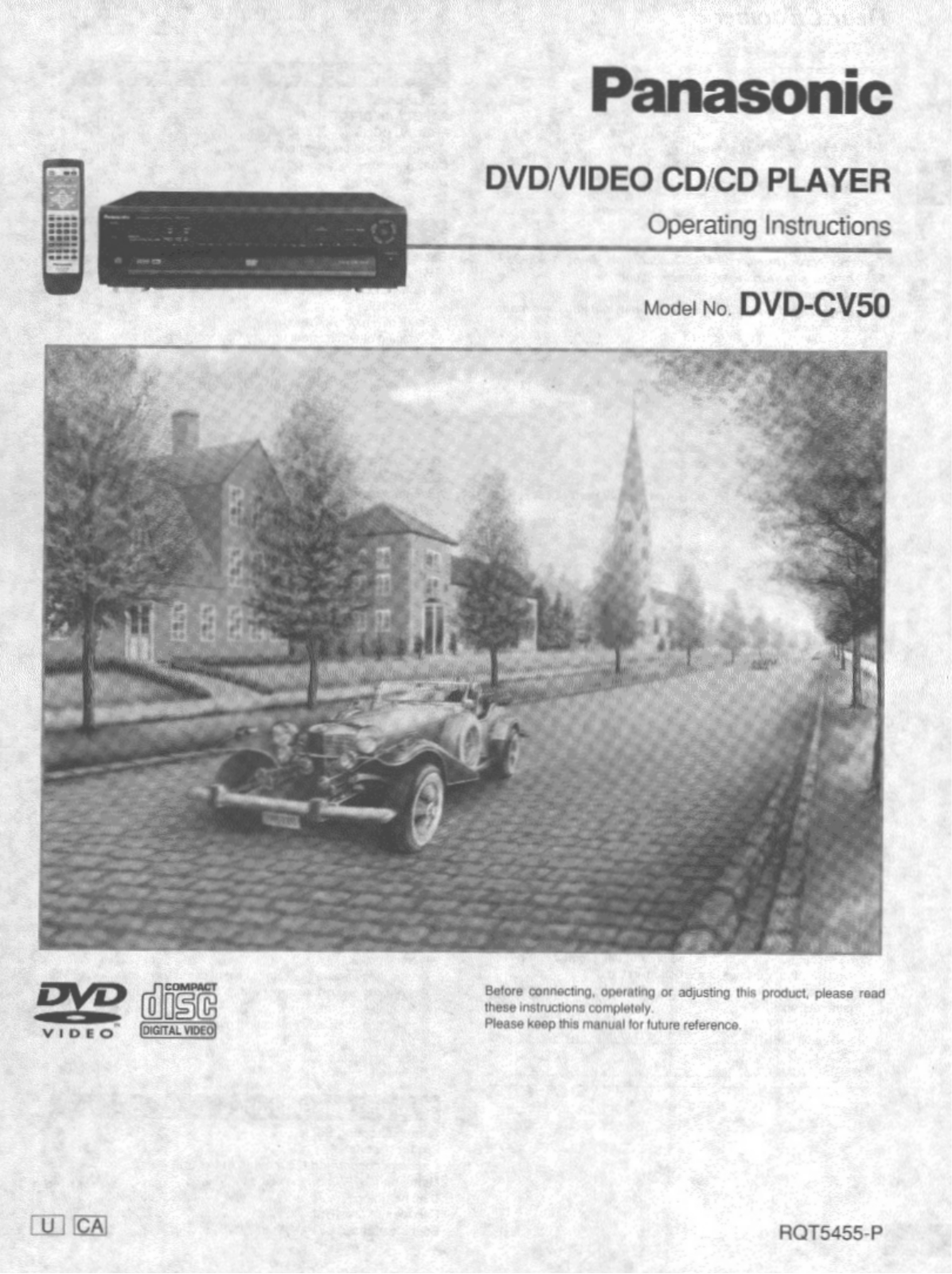 Panasonic DVDCV50 User Manual