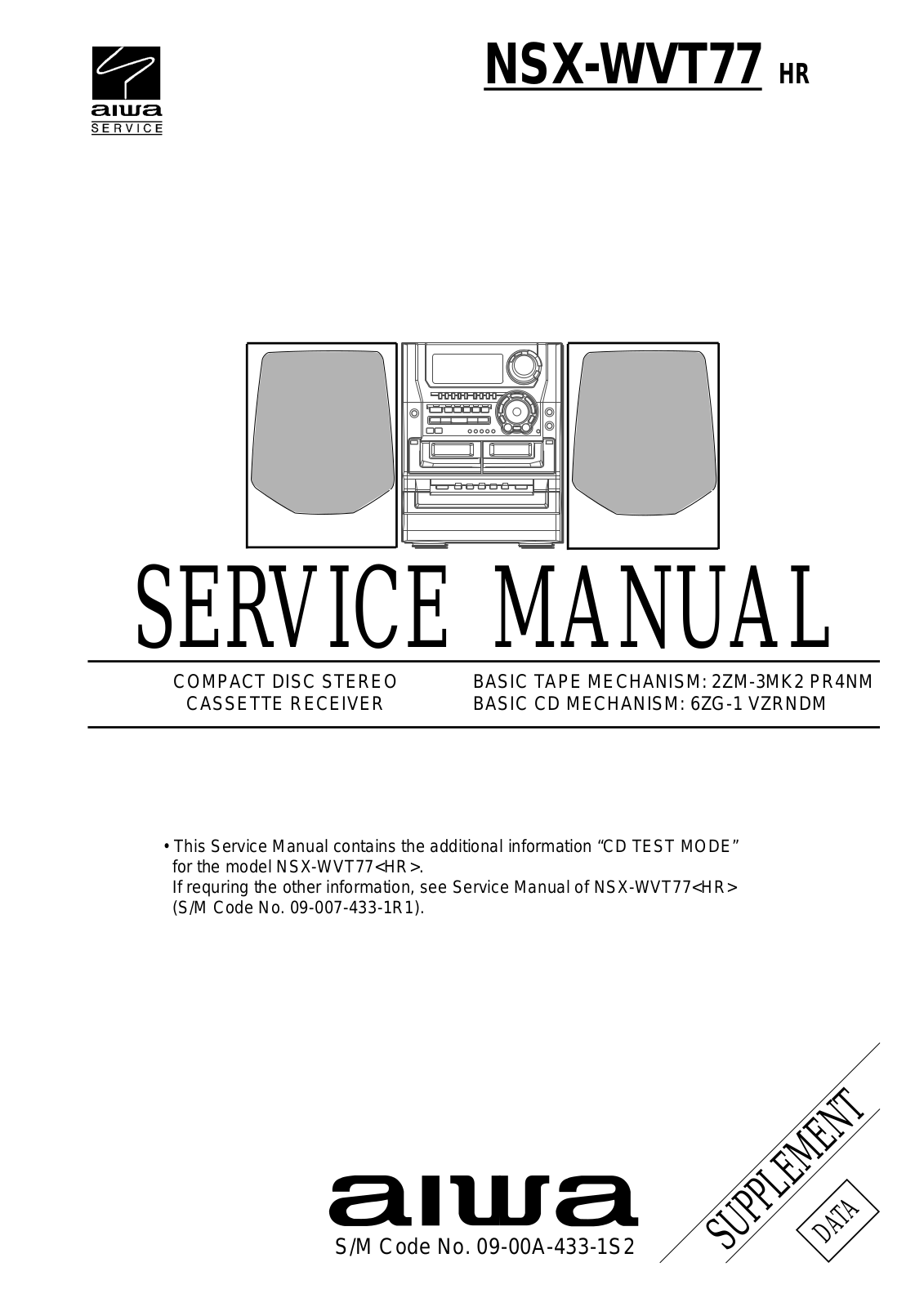 Aiwa NSX-WVT77 Service Manual