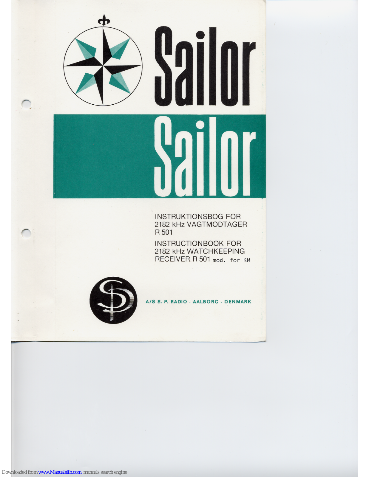 Sailor R 501 Instruction Book