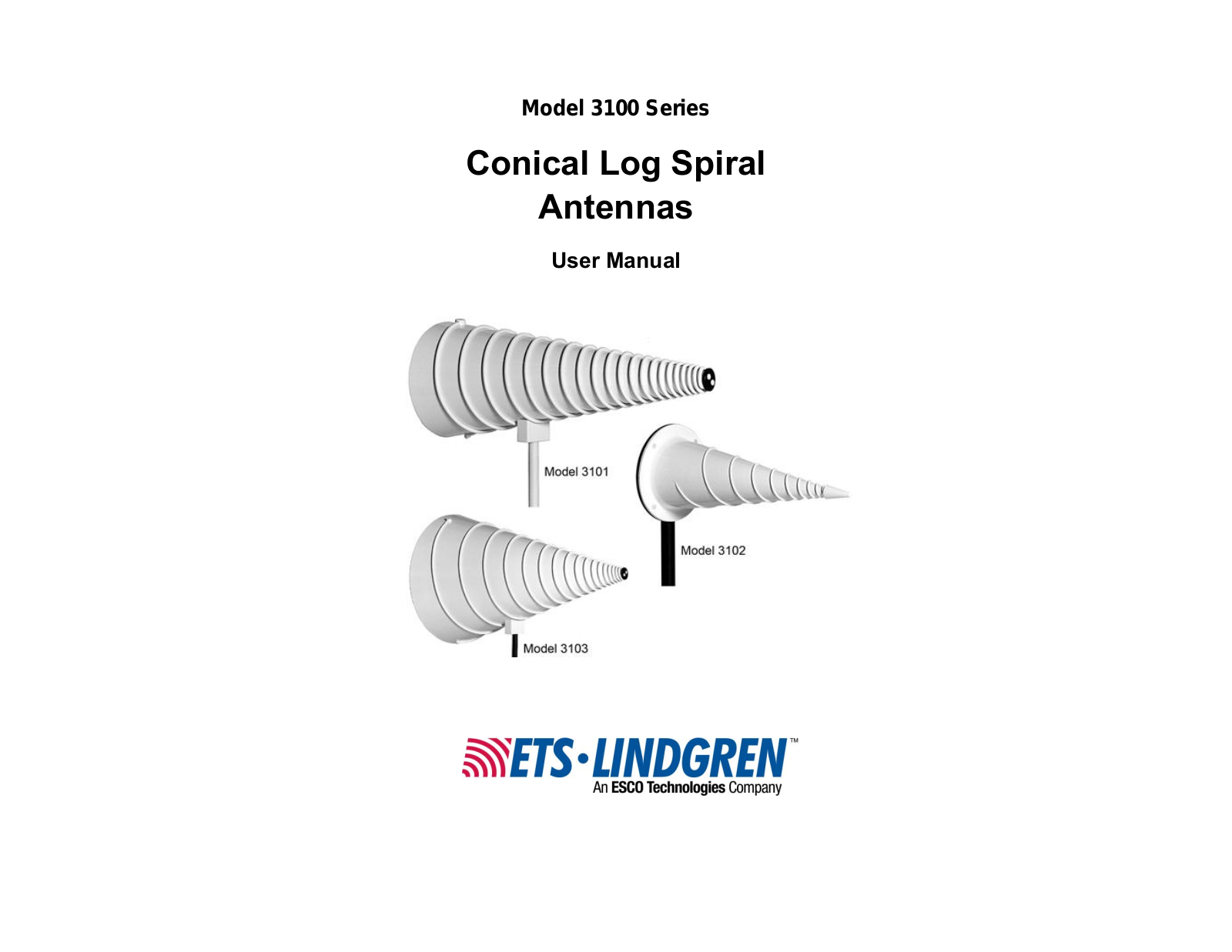 ETS-Lindgren 3103 User Manual