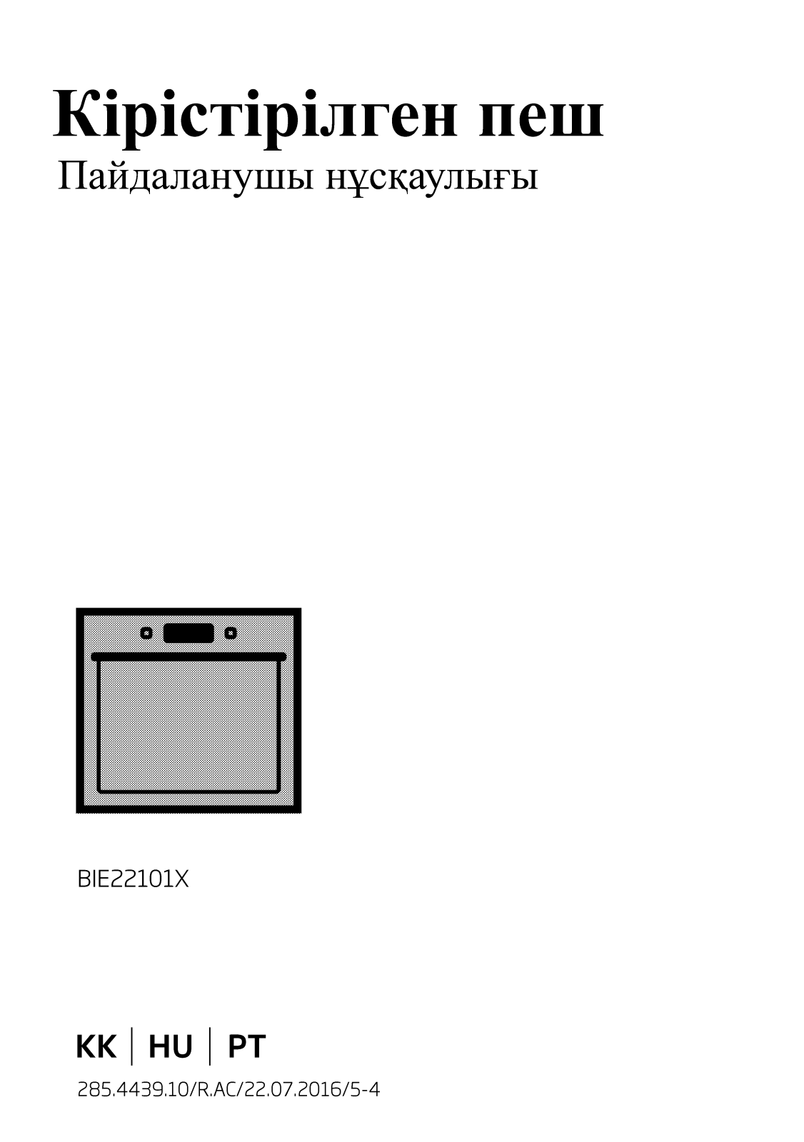 Beko BIE22101X User manual