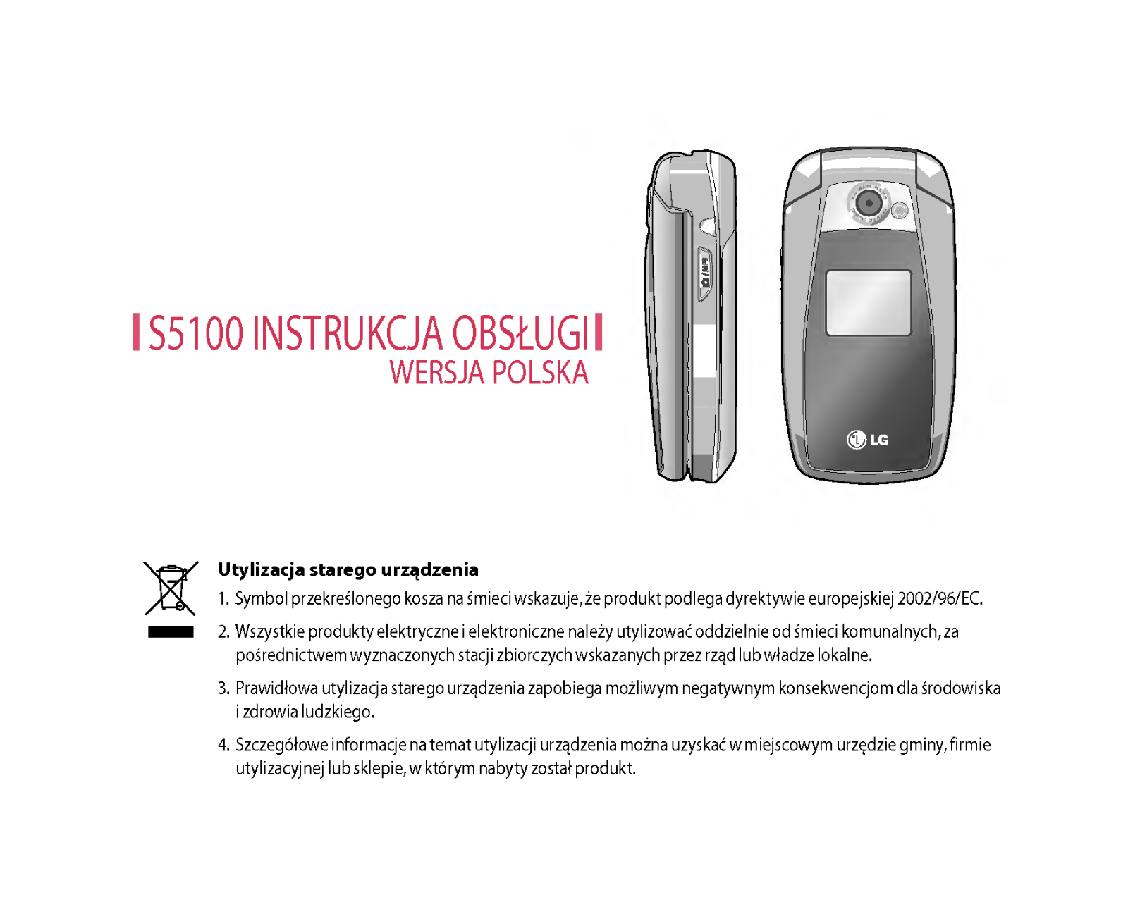 Lg S5100 User Manual