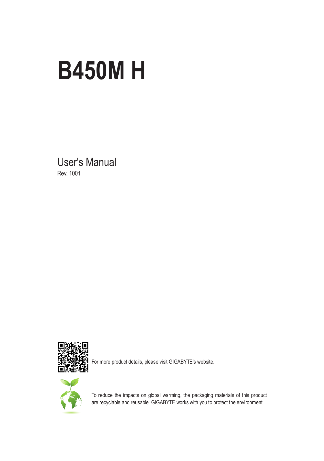 Gigabyte B450M H Service Manual