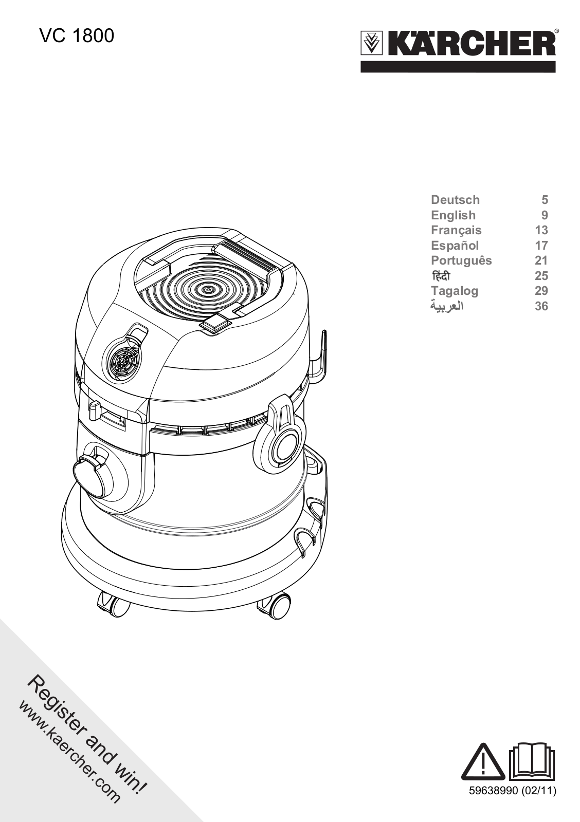 Kärcher VC 1800 User Manual