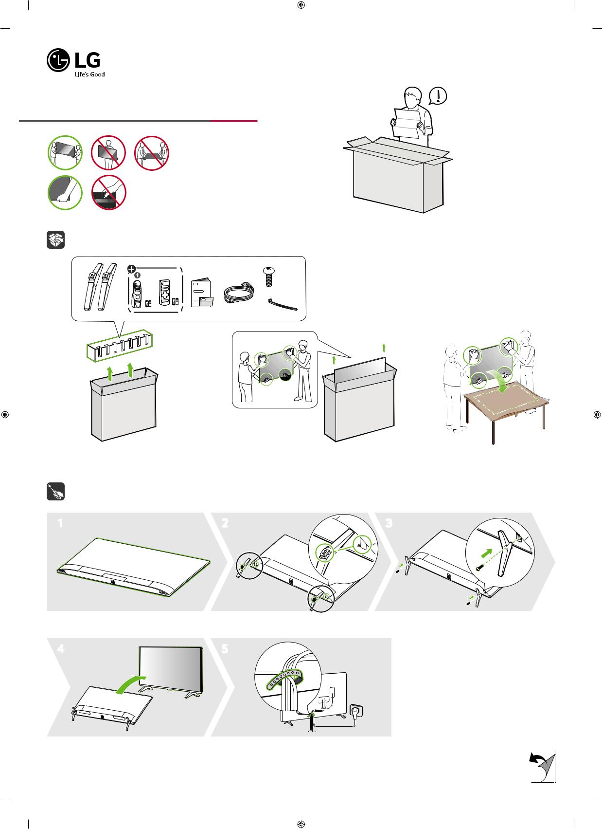 LG 43UN7100PTA QUICK SETUP GUIDE