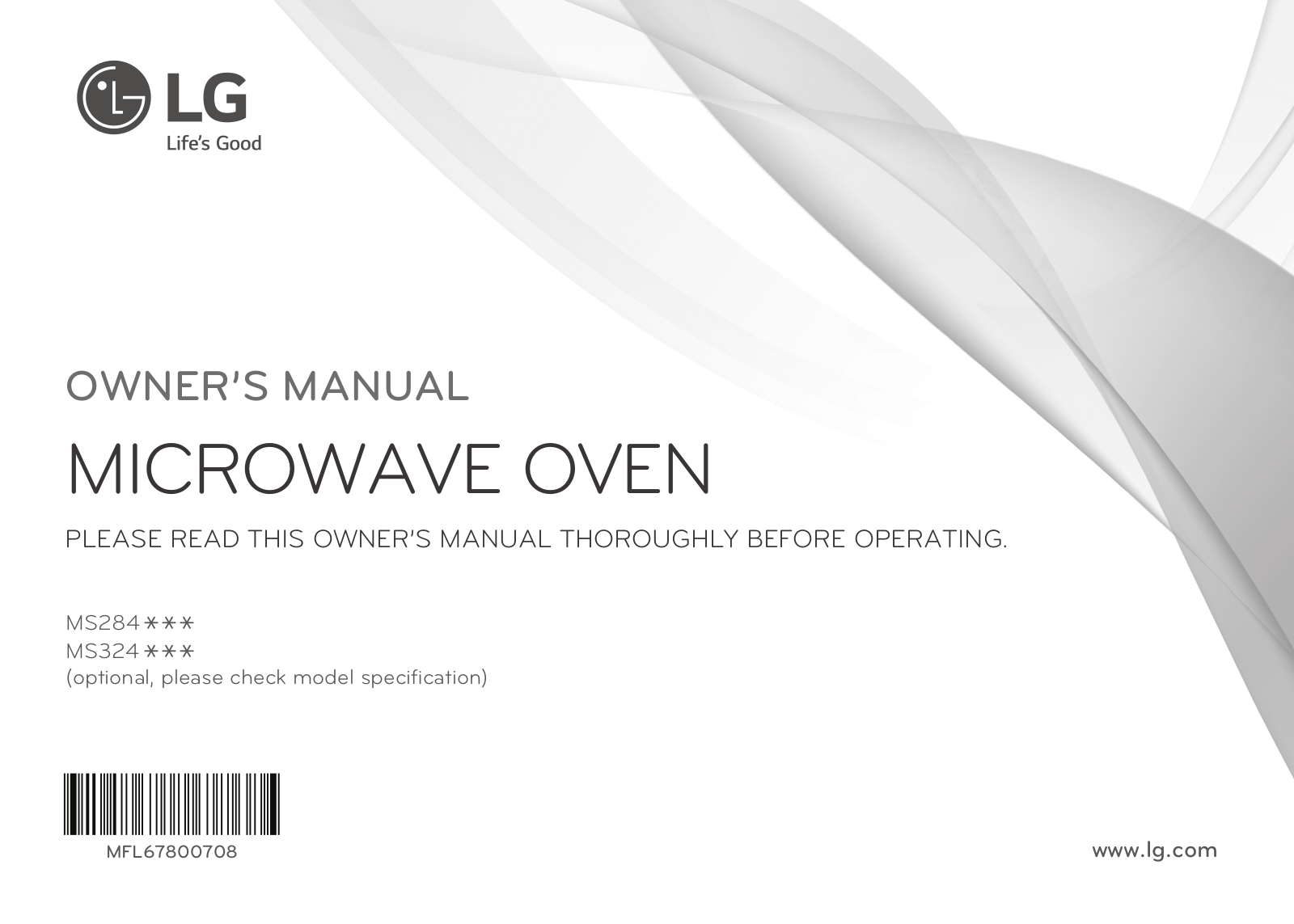 LG MS2840SZ Owner’s Manual