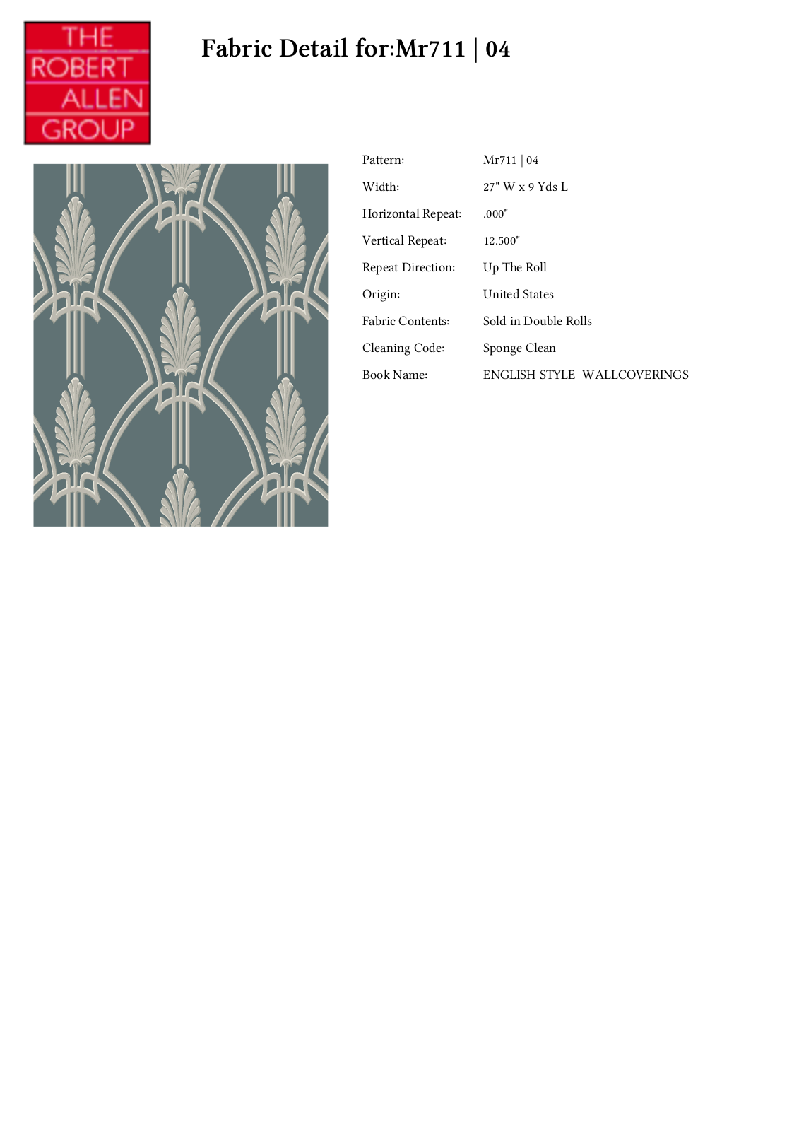 Robert Allen W004267377 Specifications - ManualMachine.com