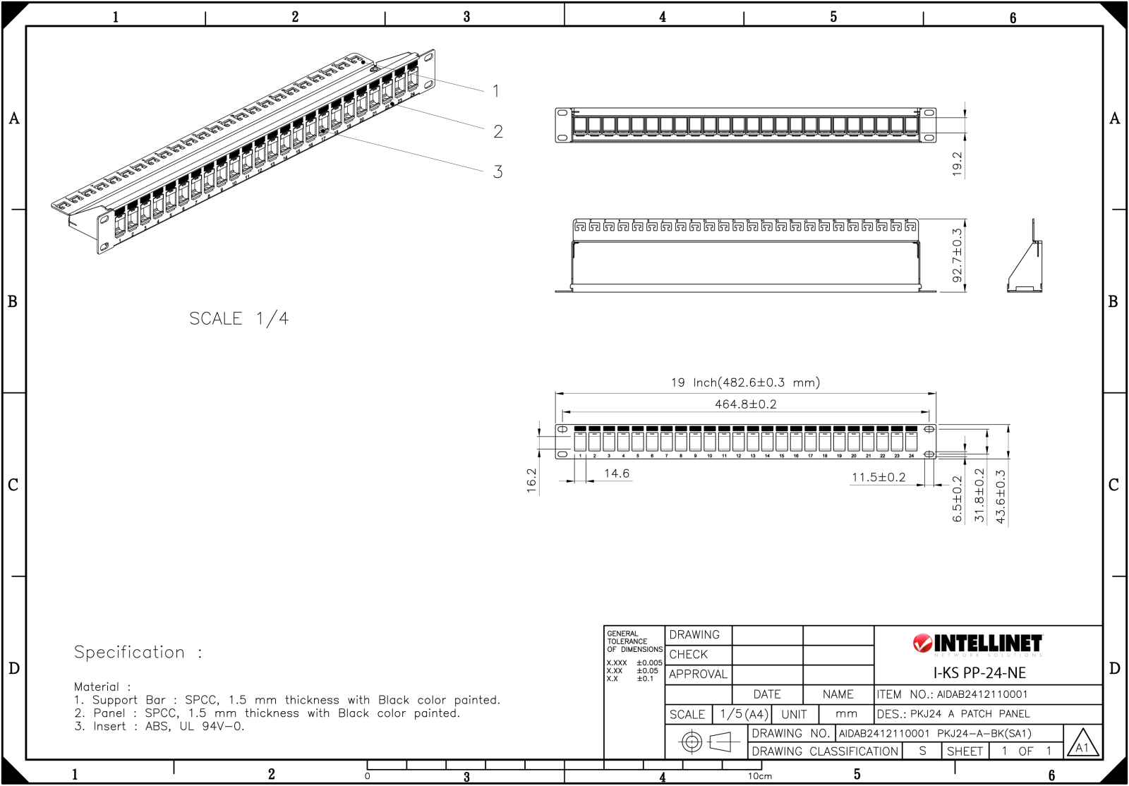 Intellinet I-KS PP-24-NE Drawing - ManualMachine.com