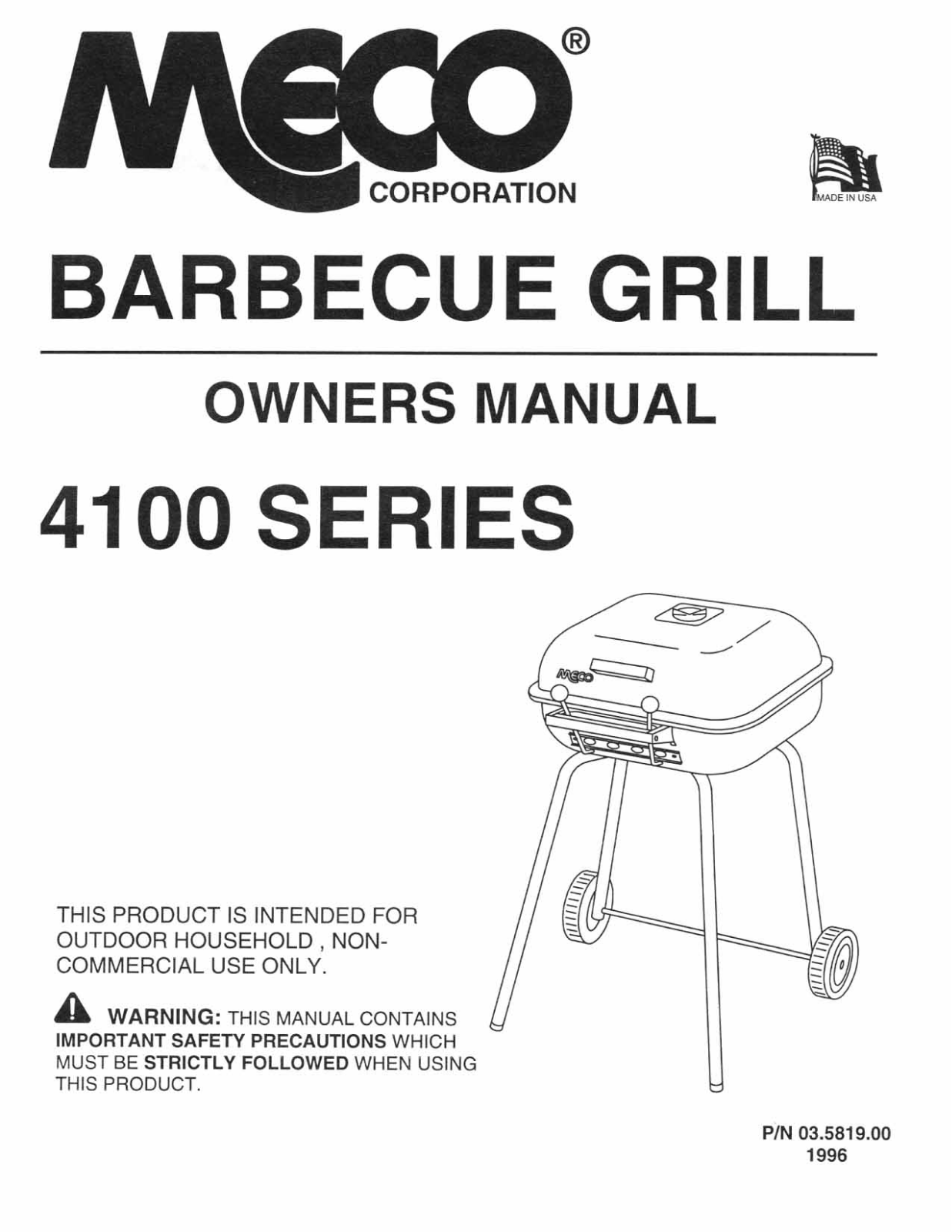 Meco 4100 User Manual