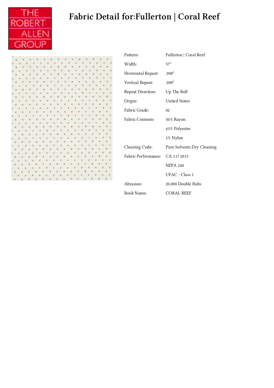 Robert Allen RALF1309 Specifications - ManualMachine.com