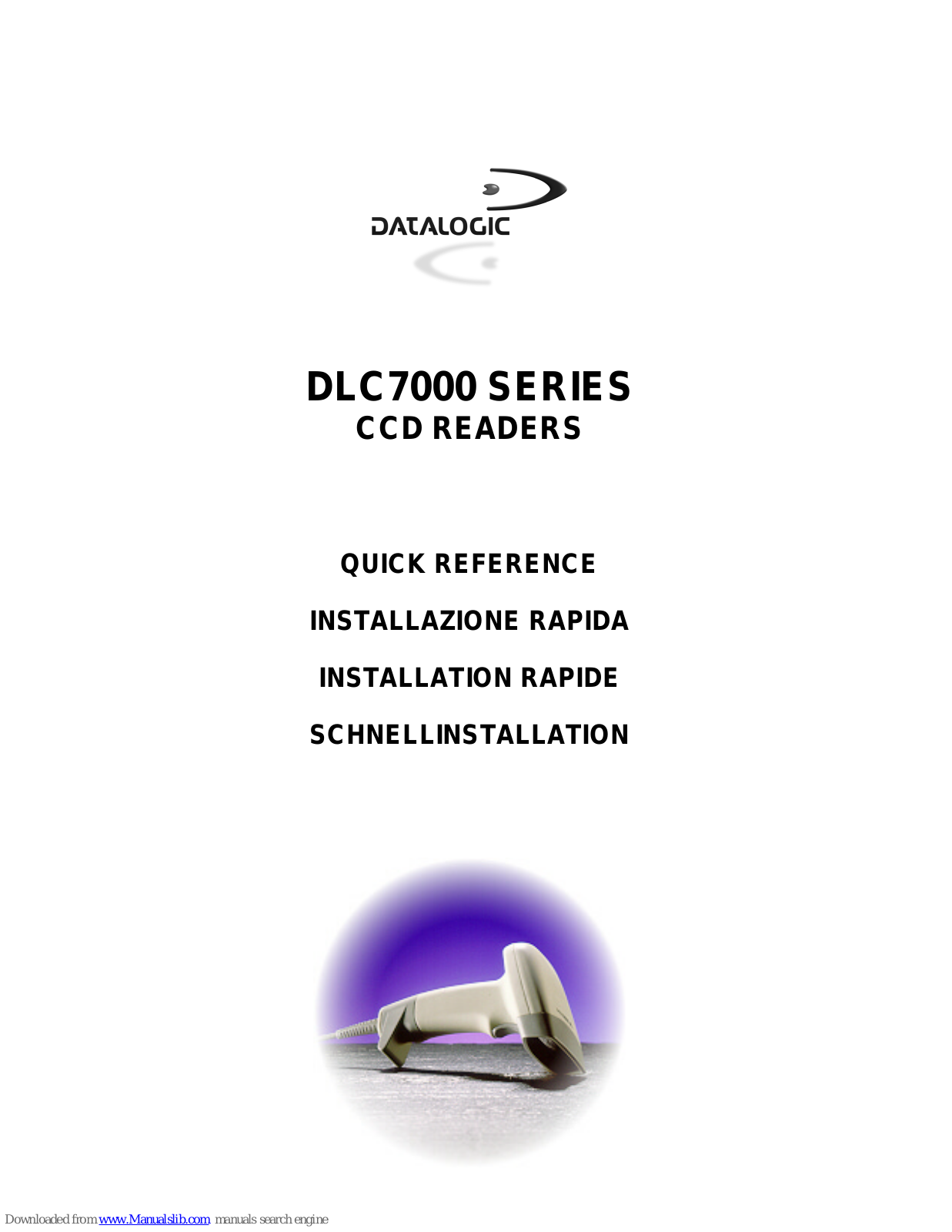 Datalogic DLC7070, DLC7072, DLC7075 Quick Reference