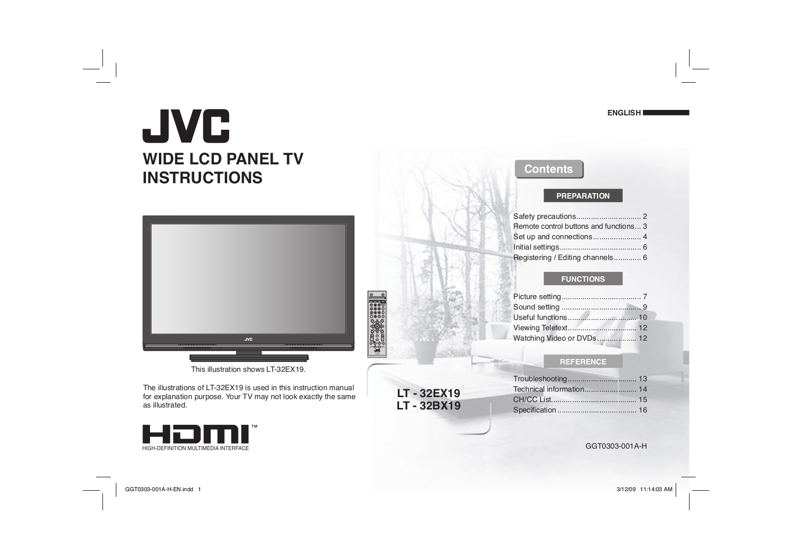 JVC GGT0303-001A-H User Manual