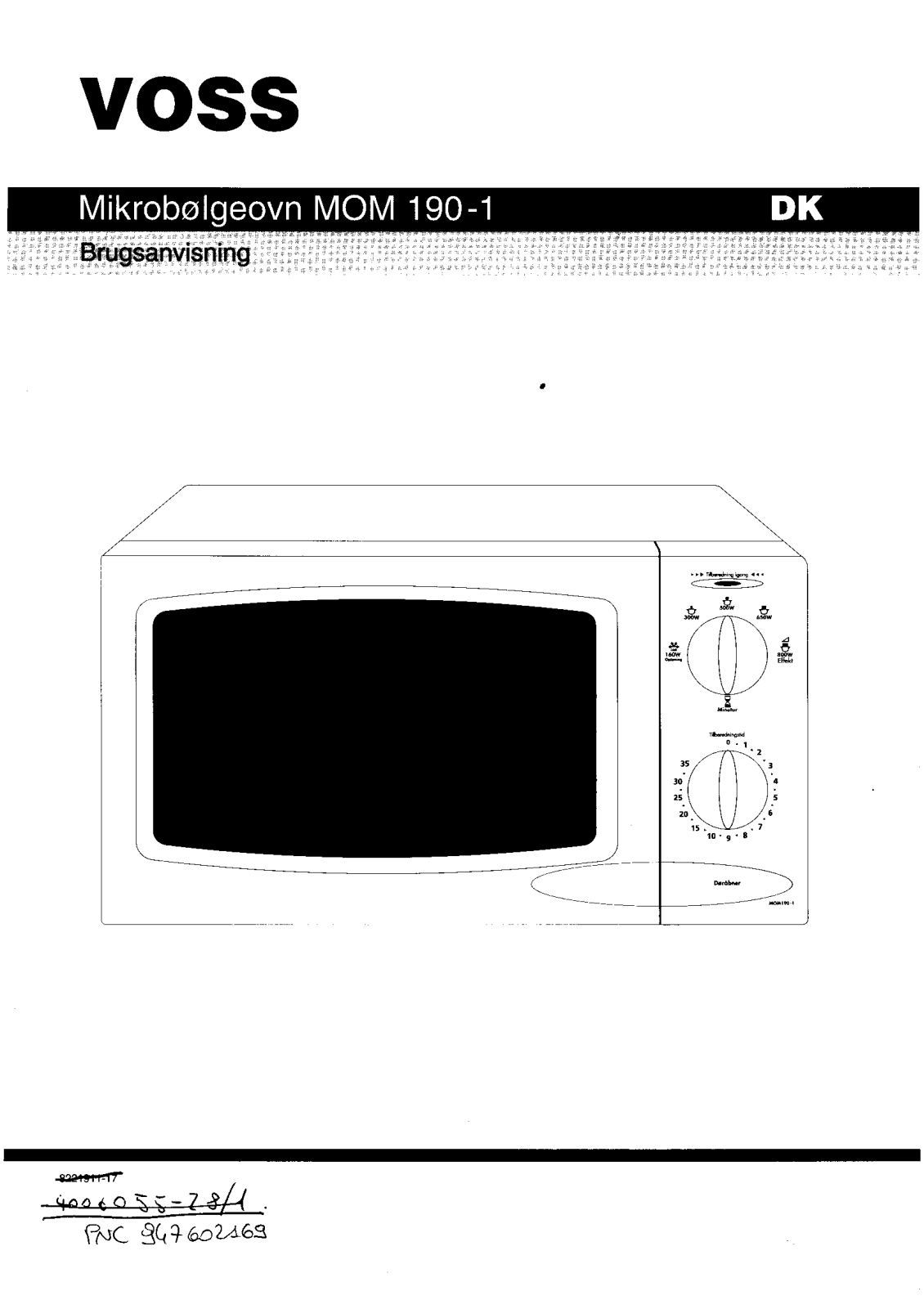 Voss MOM190-1 User Manual