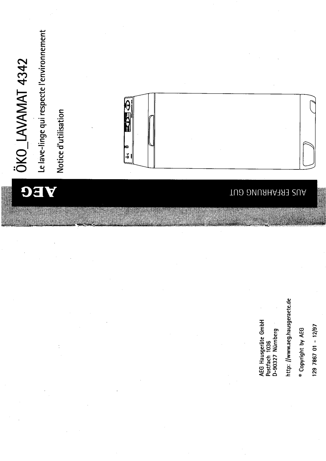 Aeg 4342 User Manual