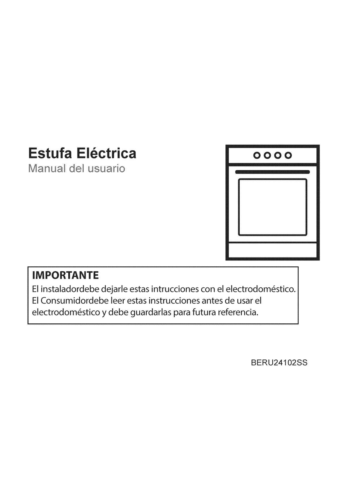 Blomberg BERU24102SS User Manual