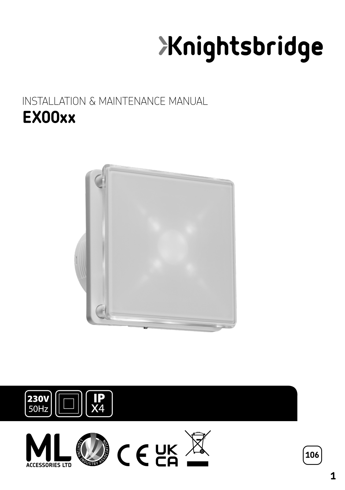 Knightsbridge EX003T Installation Instructions - ManualMachine.com