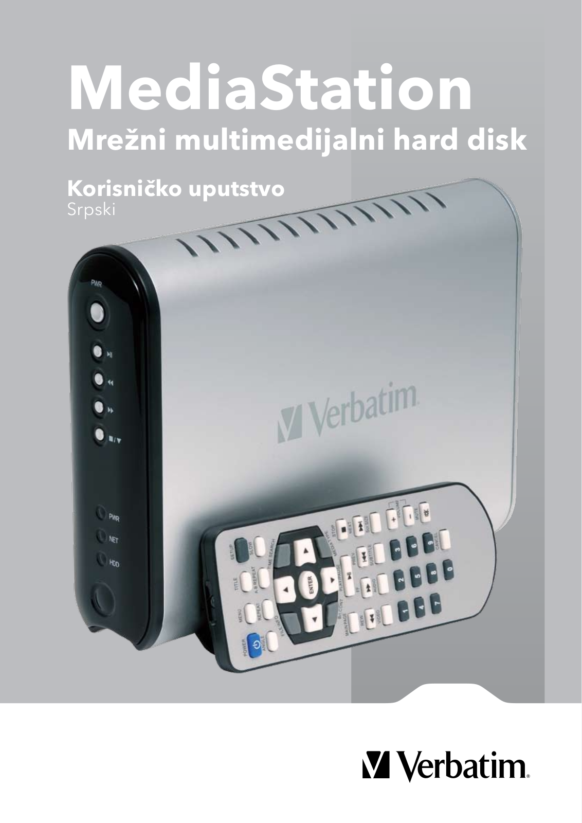 Verbatim MEDIASTATION NETWORK MULTIMEDIA HARD DRIVE User Manual