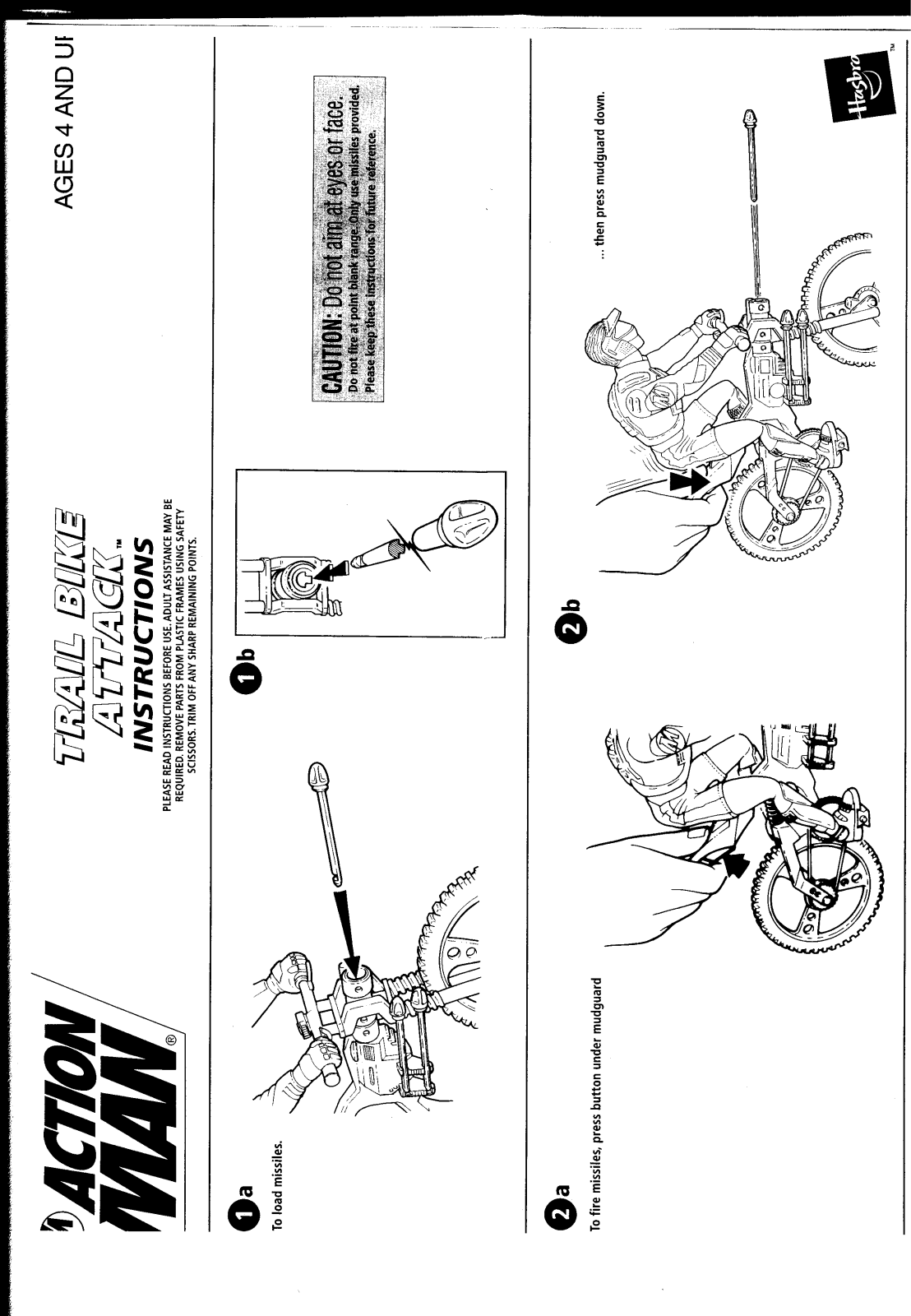 HASBRO ActionMan Trail Bike Attack User Manual