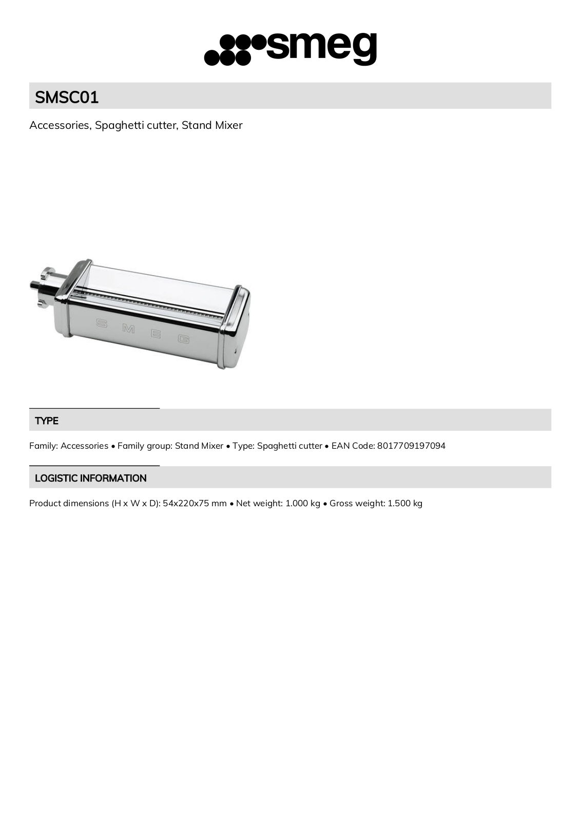 SMEG SGME1035 Specifications - ManualMachine.com