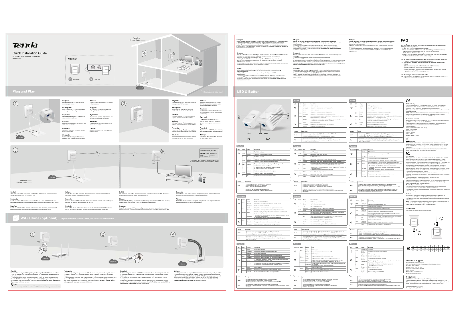 TENDA TECHNOLOGY PA7 User Manual