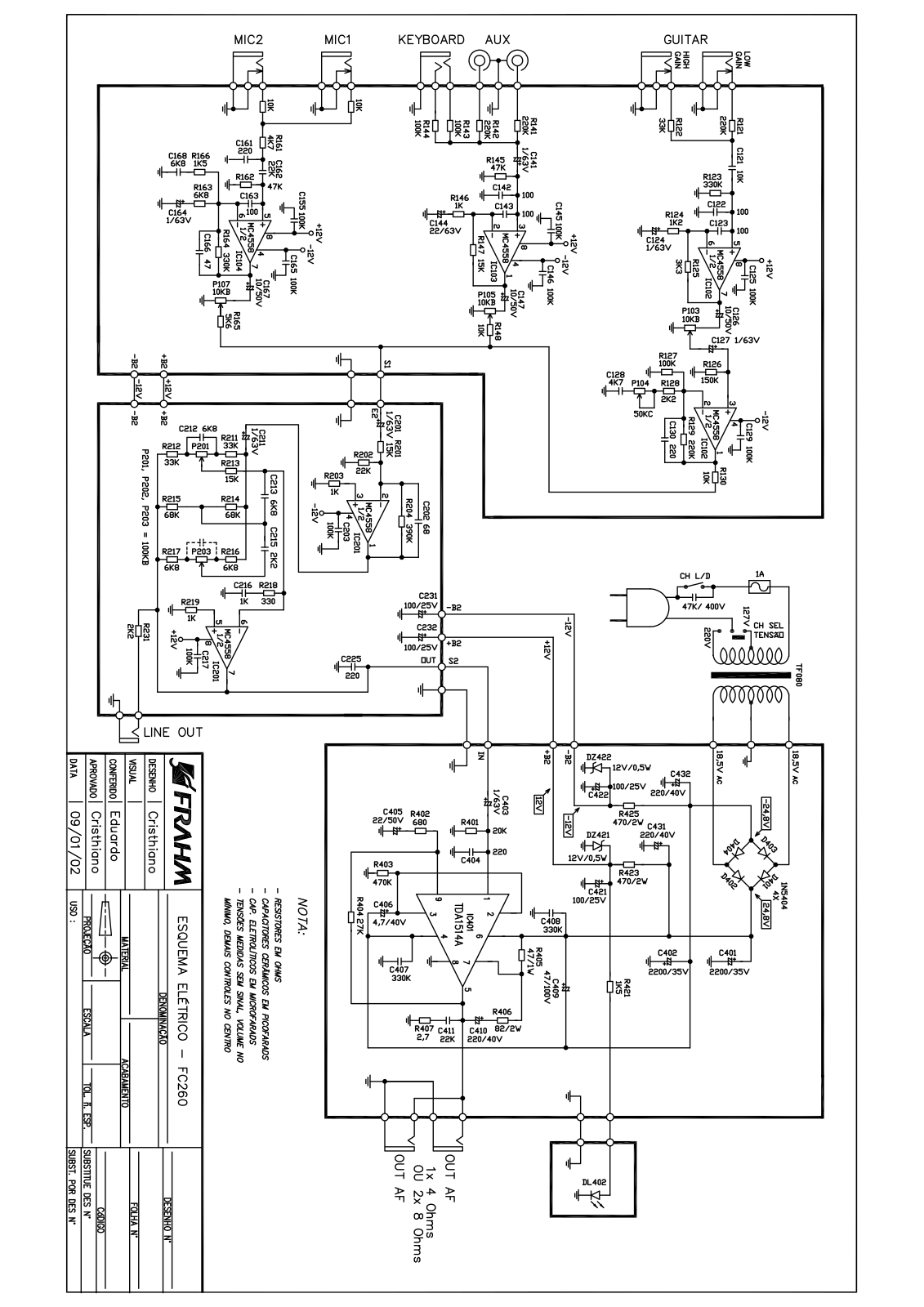 FRAHM FC260 - TDA1514 Schematic - ManualMachine.com