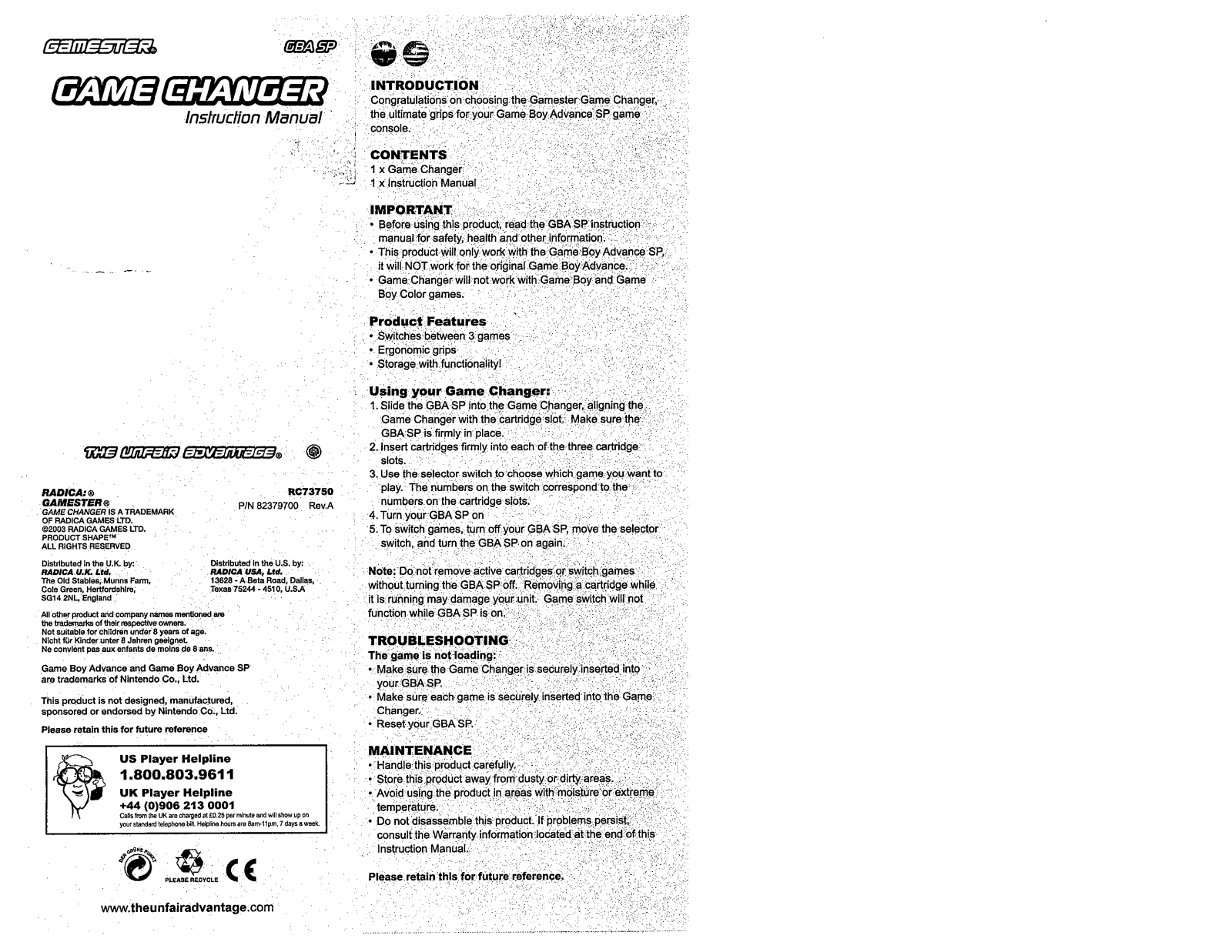 Fisher-Price I3750 Instruction Sheet