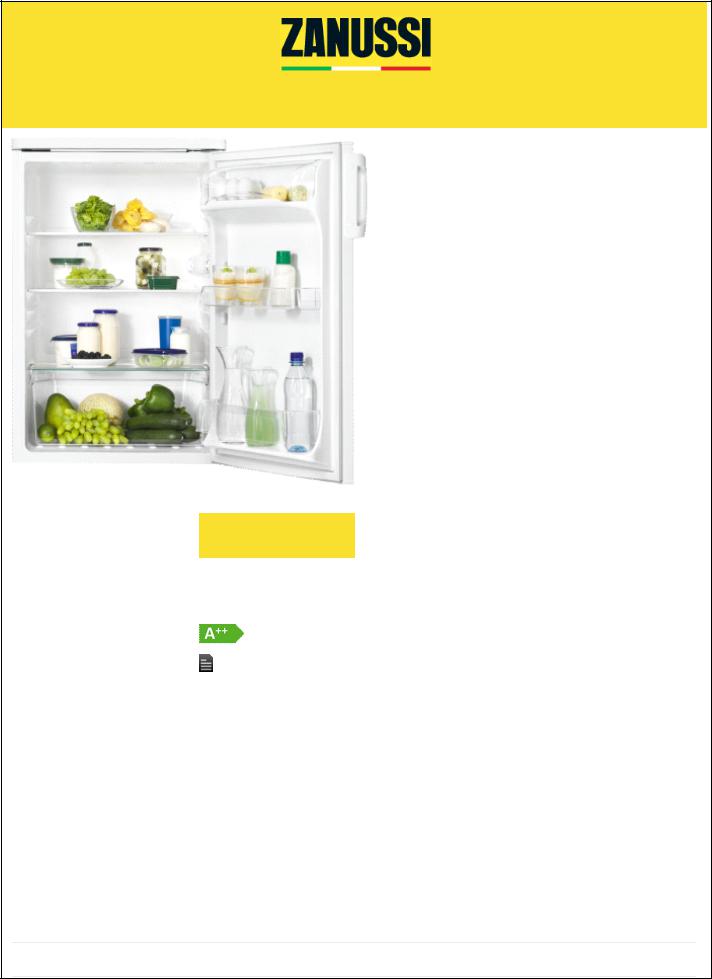 Zanussi ZRG16607WA User Manual