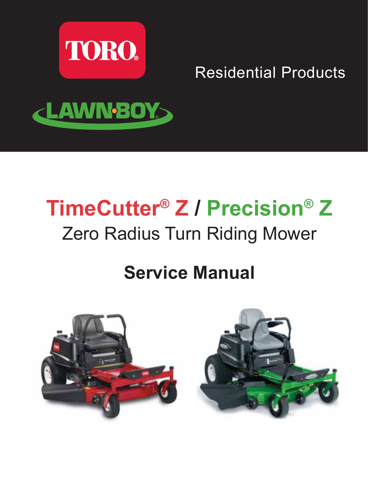 Toro 74360, 74363, 74366, 74370, 74372 Service Manual