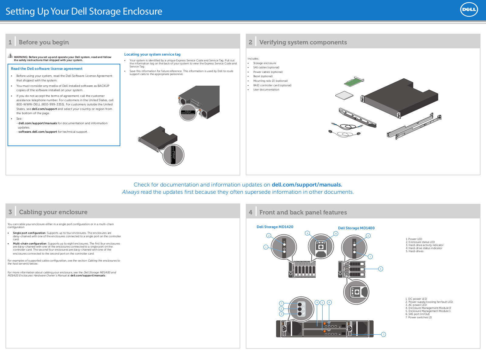 Dell Storage MD1420 User Manual