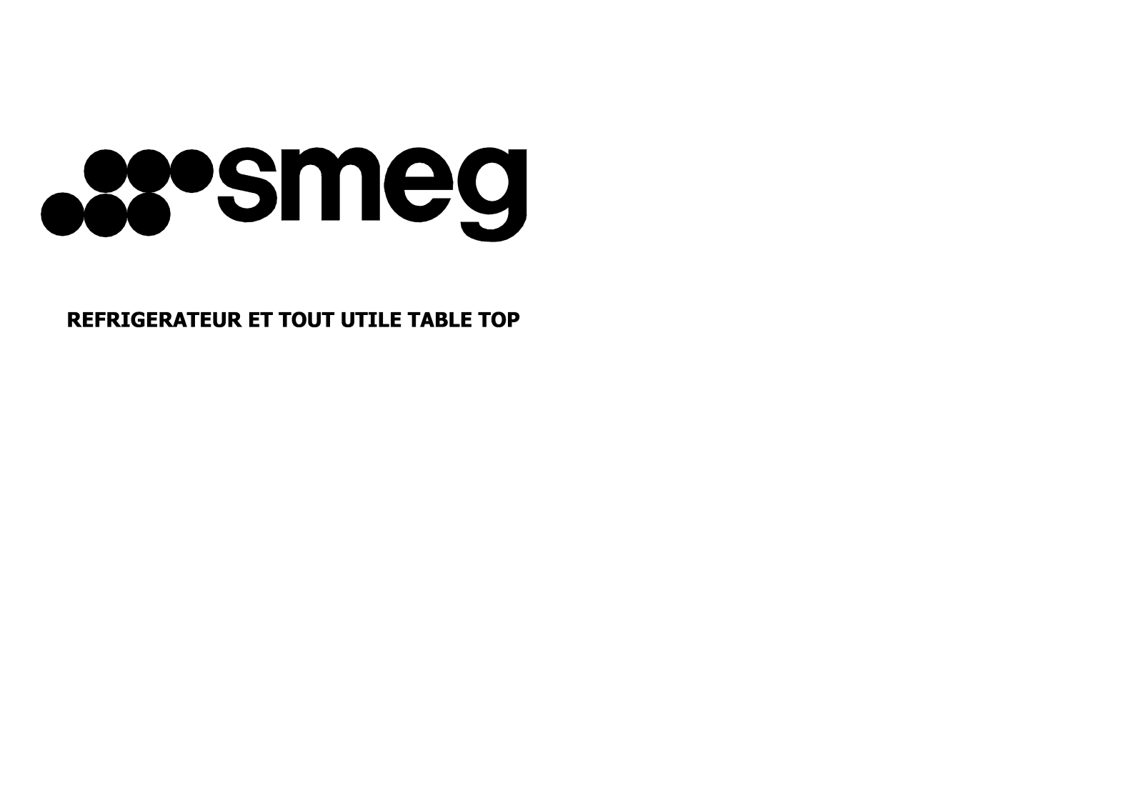 SMEG FA130AP User Manual