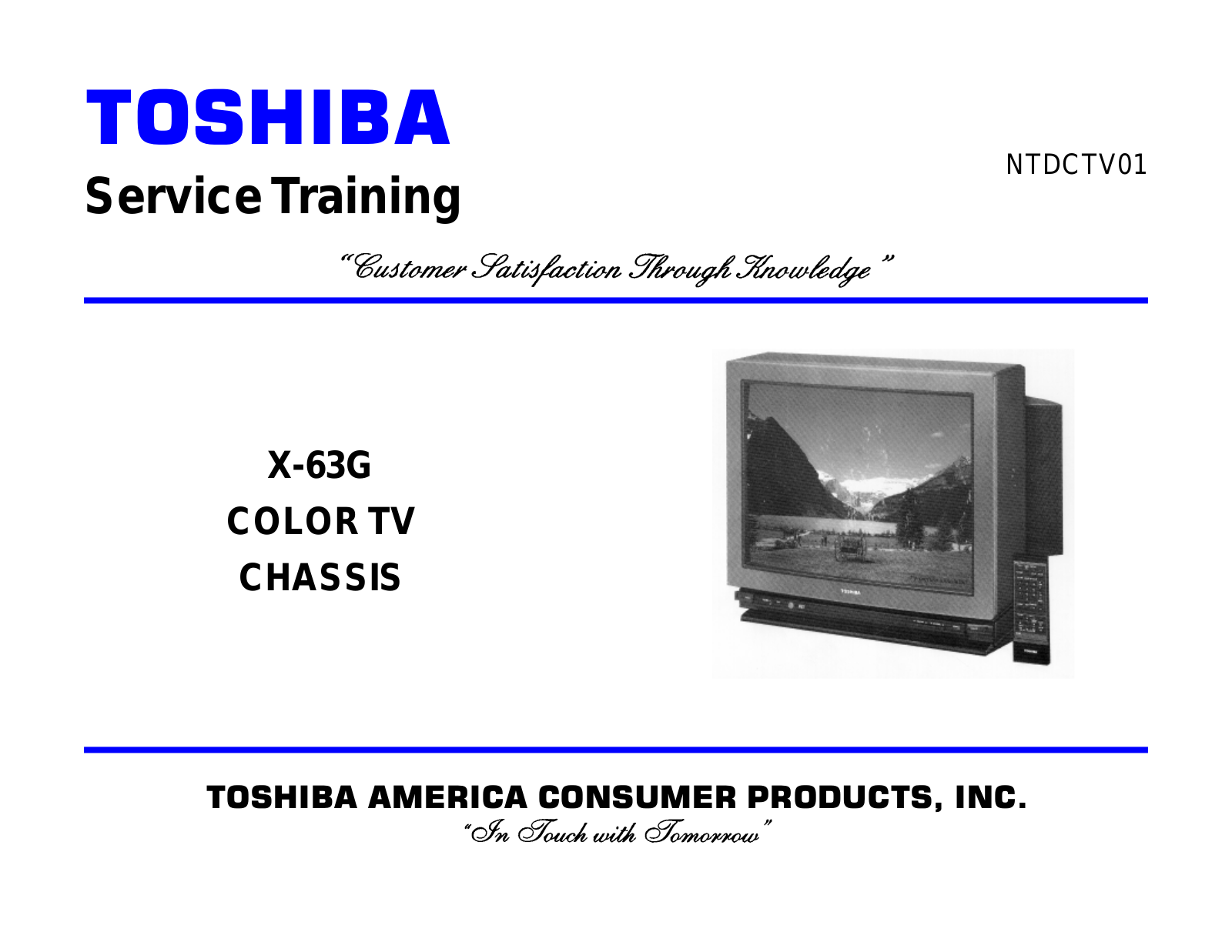 Toshiba CTV1 Schematic