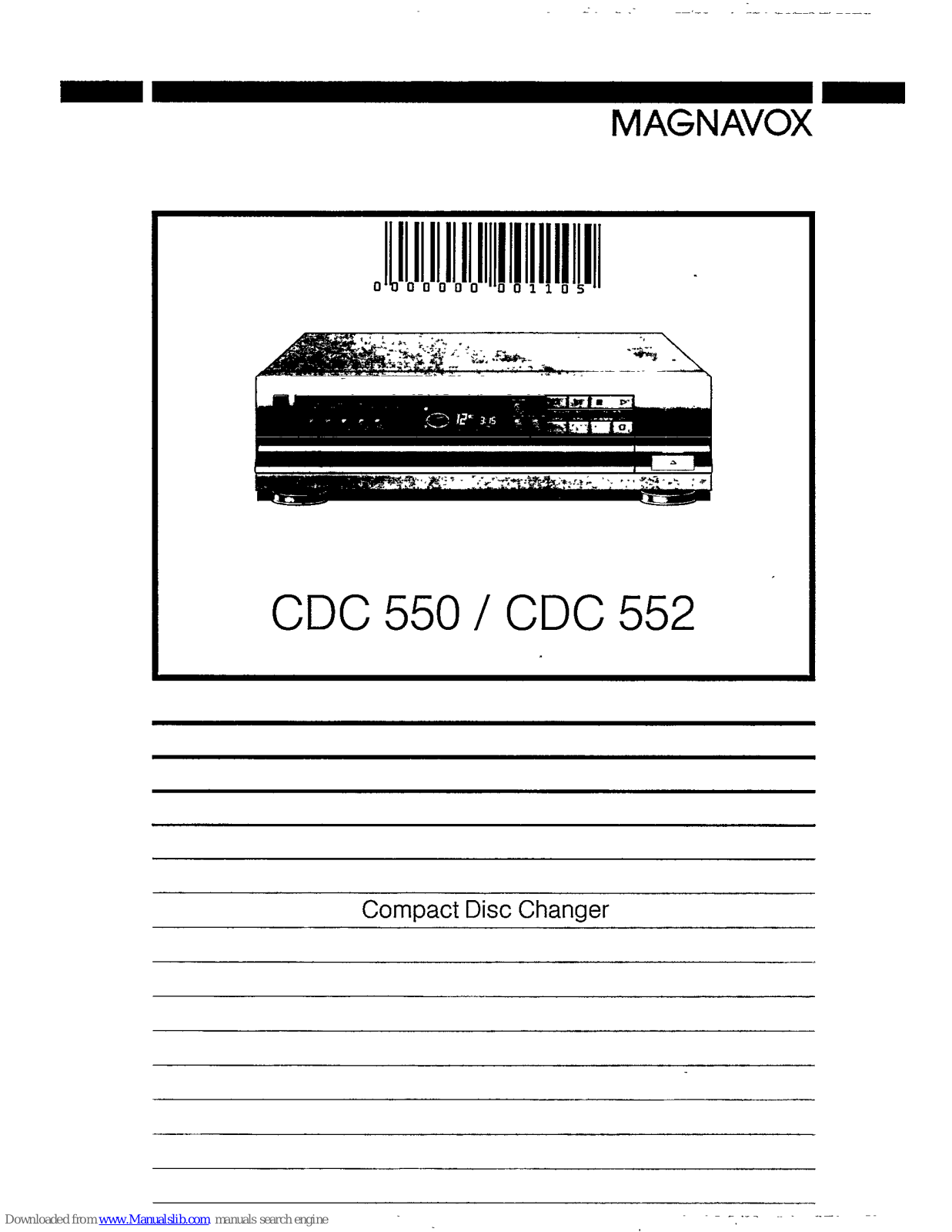 Magnavox CDC 550, CDC 552 User Manual