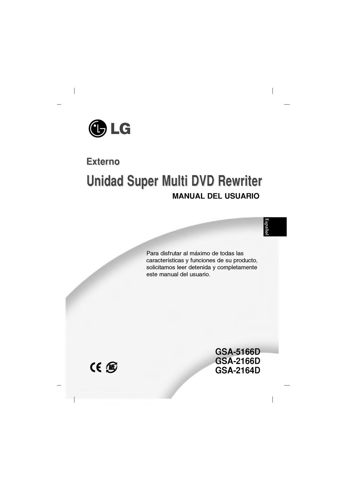 Lg GSA-2164D, GSA-2166D, GSA-5166D User Manual