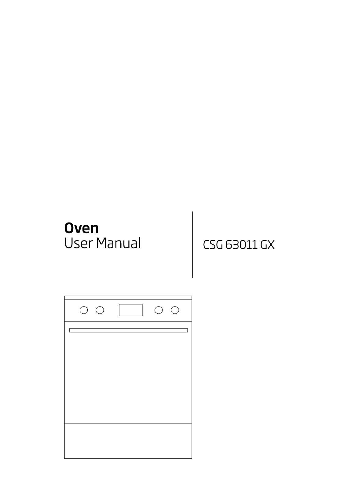 Beko CSG63011GX User manual