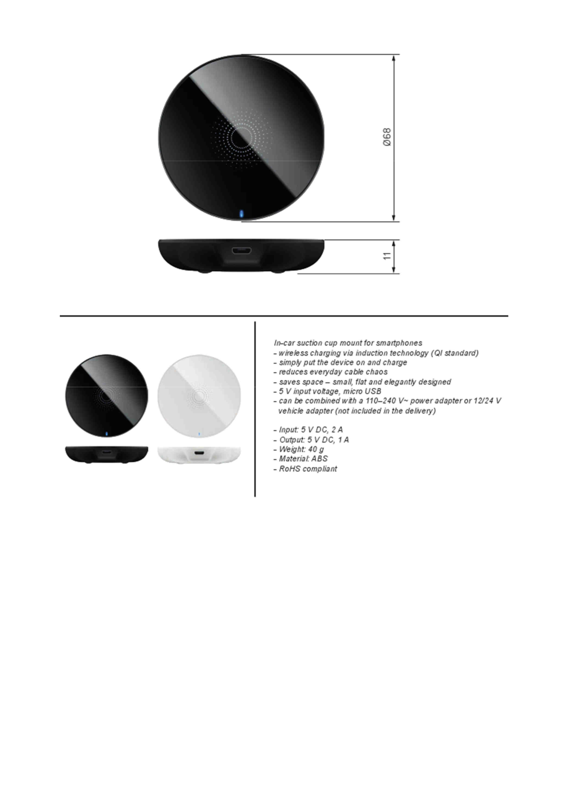 Goobay I-CHARGE-WRG-5WB, I-CHARGE-WRG-5WW Datasheet - ManualMachine.com