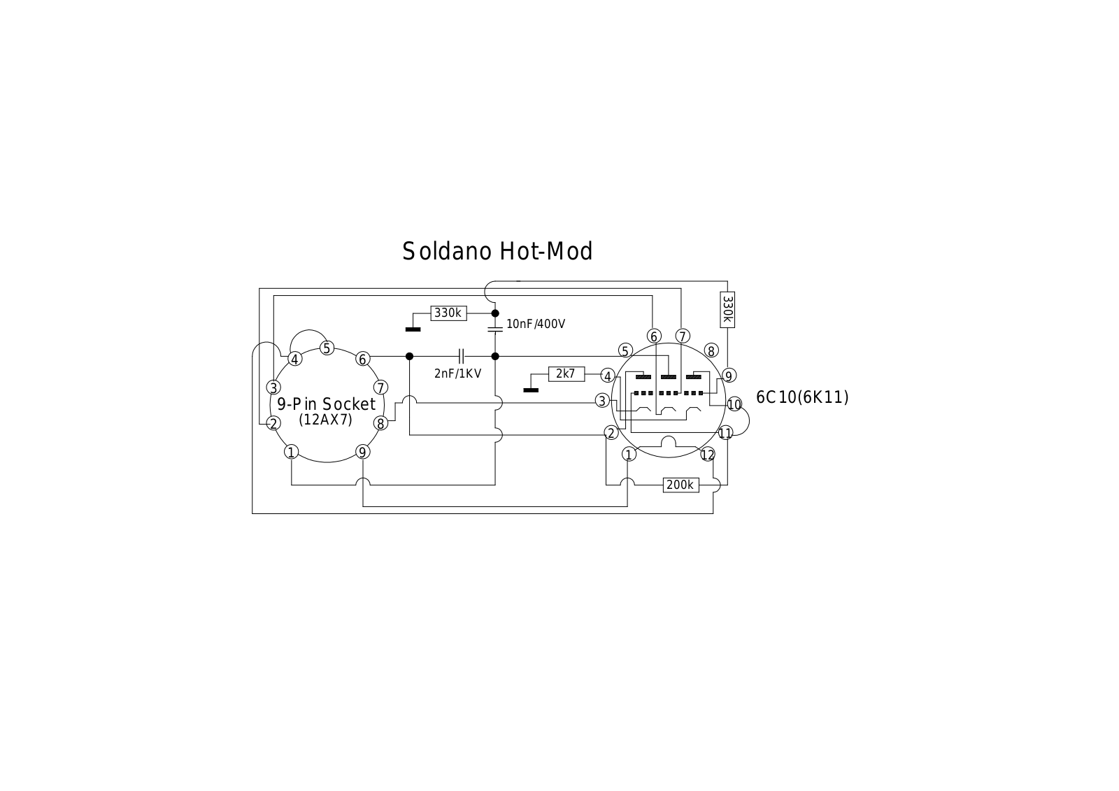 Soldano hot mod schematic