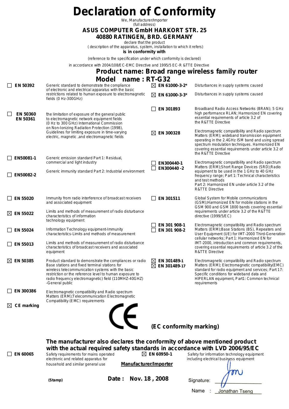 Asus RT-G32 User Manual