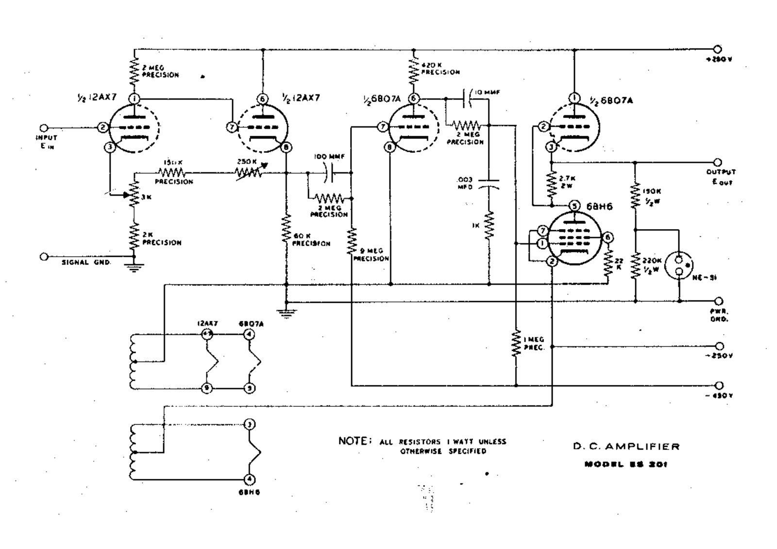 Heathkit ES-01 Schematic