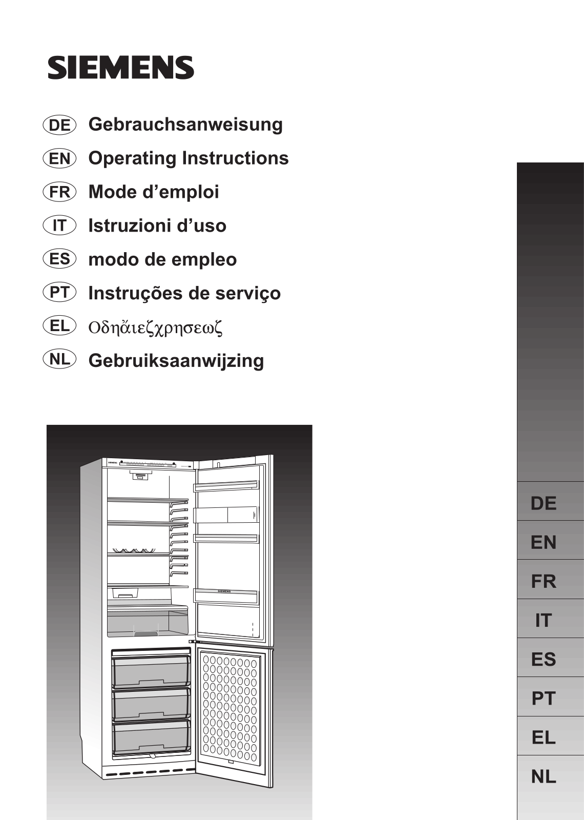 SIEMENS KG36SA45, KG36SA75, KG36SA70, KG39SA70, KG36SA30 User Manual