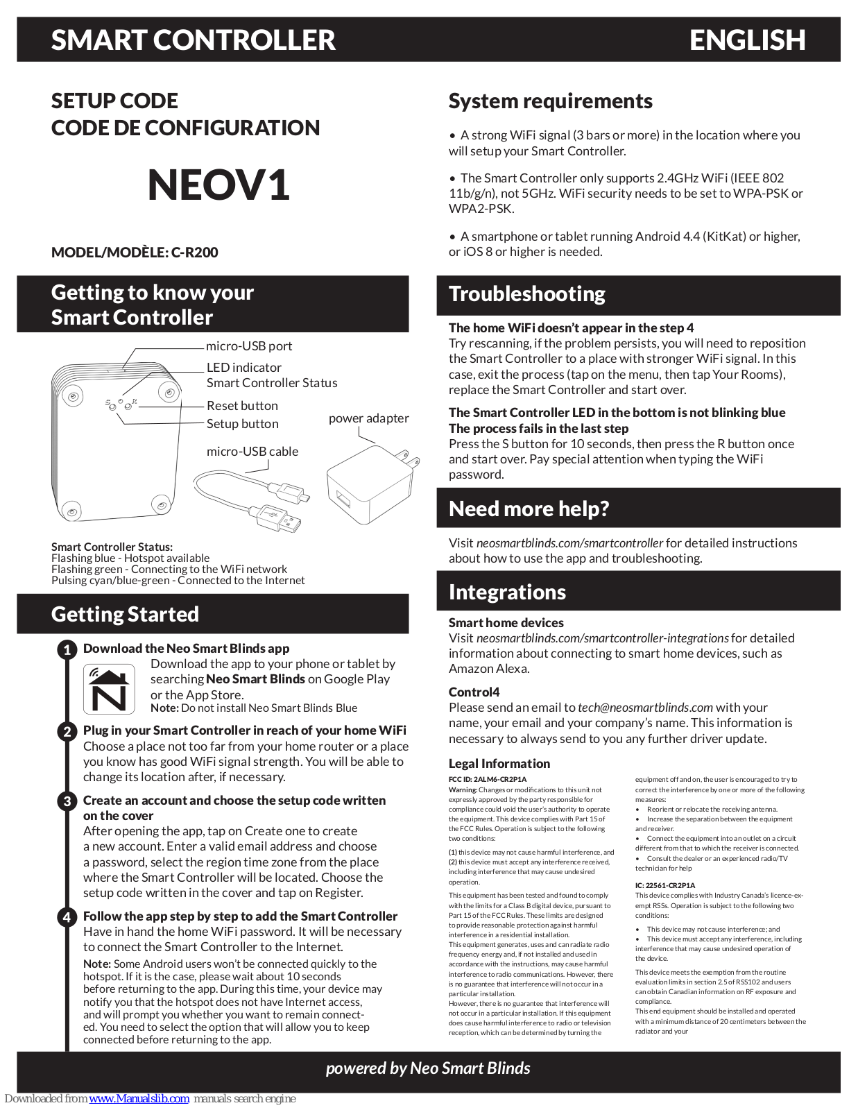 NEO C-R200 User Manual