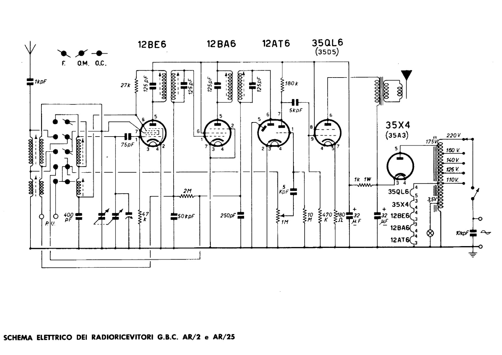 GBC ar 2, ar 25 schematic