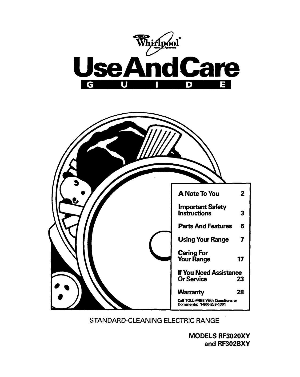 Whirlpool RF302BXYG0, RF302BXYN0, RF302BXYQ0, RF302BXYW0 Owner’s Manual