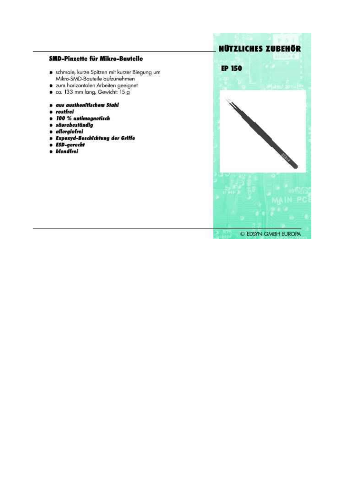 EDSYN EP 150 Datasheet - ManualMachine.com