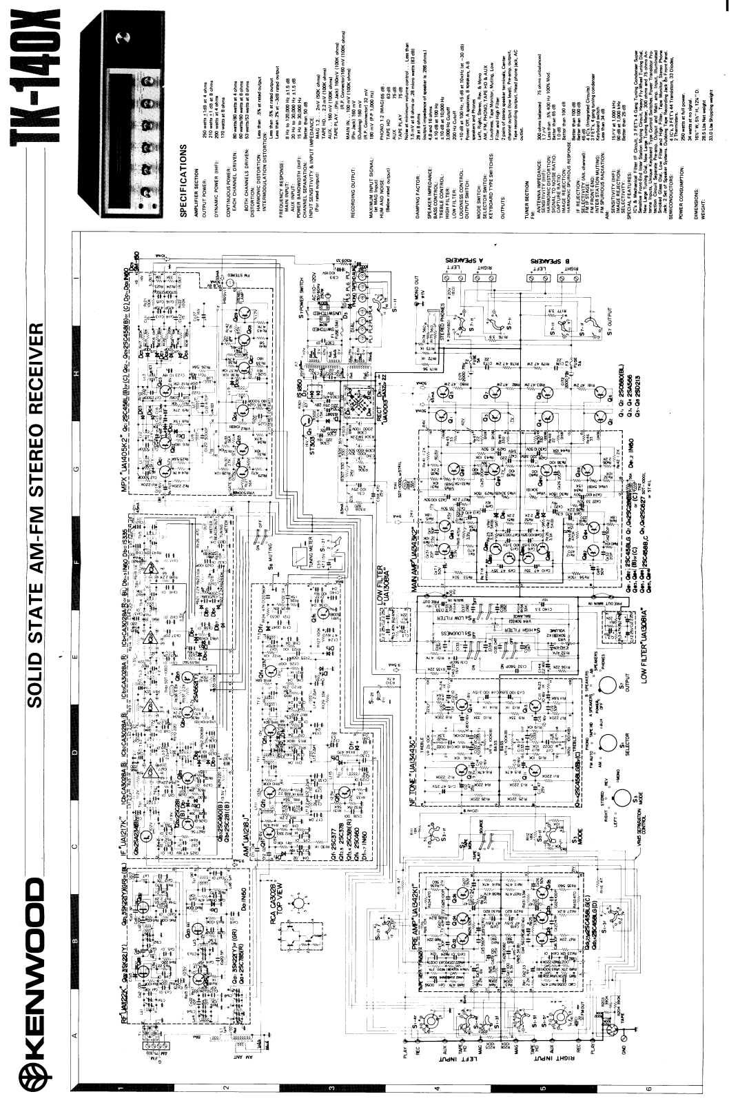 Kenwood TK-140-X Schematic